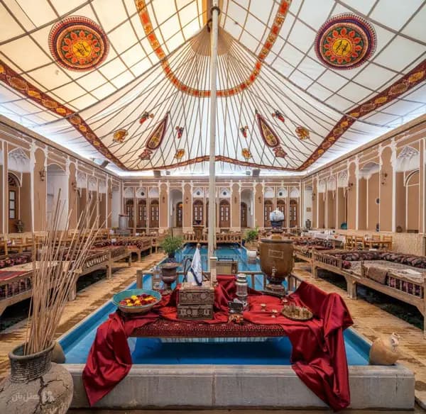 تصویر فضای داخلی هتل سنتی مهر یزد فضای داخلی هتل سنتی مهر یزد