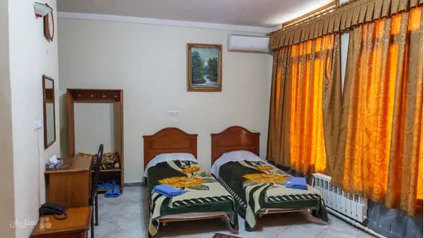 تصویر اتاق دوتخته تویین هتل مروارید تبریز اتاق دوتخته تویین در هتل مروارید تبریز